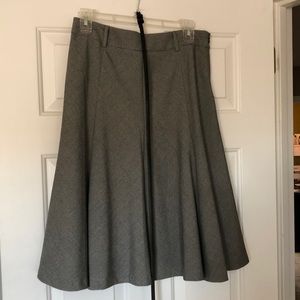 A-line skirt with thin belt